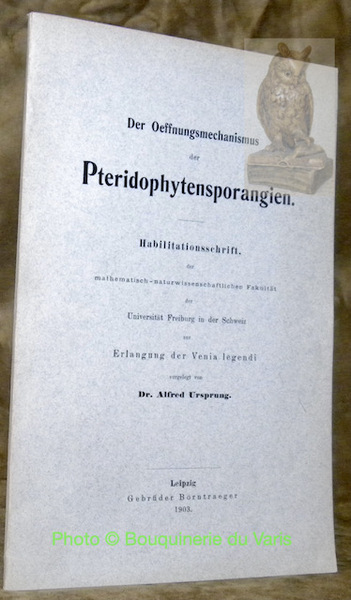 Der Oeffnungsmechanismus der Pteridophytensporangien.
