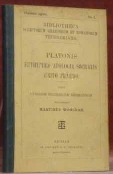Platonis Euthyphro Apologia Socratis Crito Phaedo. Post Carolum Fridericum Hermannum. …