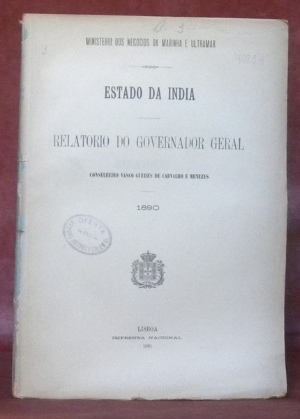 Relatoria do Governo Geral da Provincia de Cabo Verde.