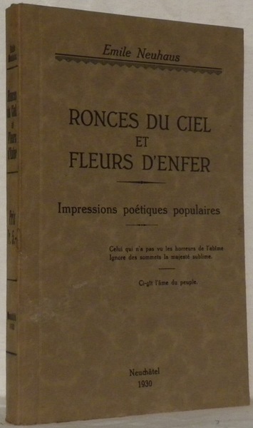 Ronces du ciel et fleurs d’enfer. Impressions poétiques populaires.