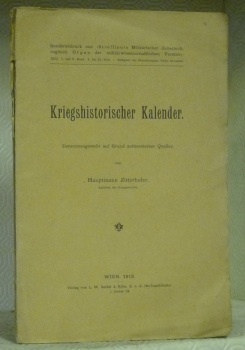 Kriegshistorischer Kalender. S.A. aus Streffleurs Militärischer Zeitschrift.