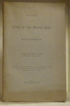 Studies in the latin of the Middle Ages and the …