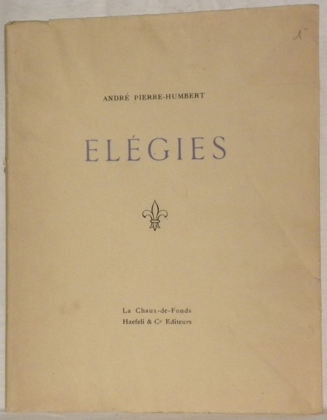 Elégies.