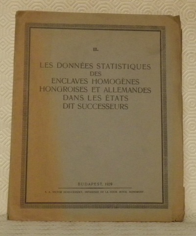Les données statistiques des enclaves homogènes hongroises et allemandes dans …