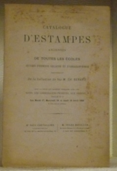 Catalogue d’estampes anciennes de toutes les écoles. Oeuvres d’Etienne Delaune …