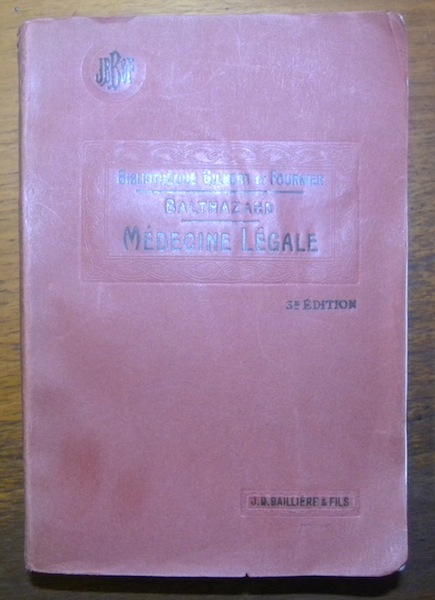 Précis de médecine légale. Troisième édition, entièrement revisée. Avec 139 …