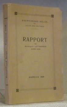 Boerenbond Belge ou Ligue des Paysans. Rapport. Exercice 1928.