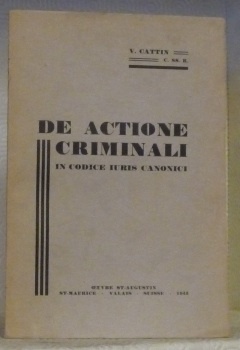 De actione criminali in codice iuris canonici.