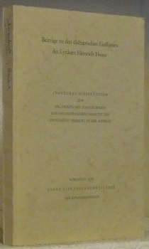 Beiträge zu den dichterischen Einflüssen des Lyrikers Heinrich Heine. Diss.