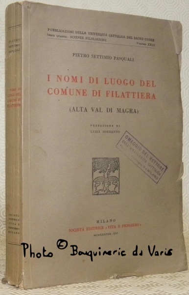 I nomi di Luogo del comune di Filattiera (Alta Val …