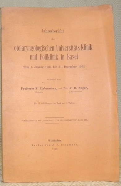 Jahresbericht der otolaryngologischen Universität-Klinik und Poliklinik in Basel vom 1. …