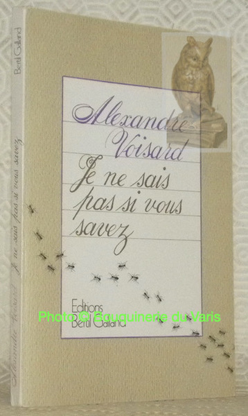 Je ne sais pas si vous savez.