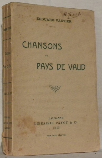 Chansons du Pays de Vaud.