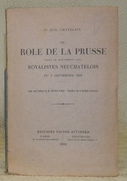 Du rôle de la Prusse dans le mouvement des royalistes …