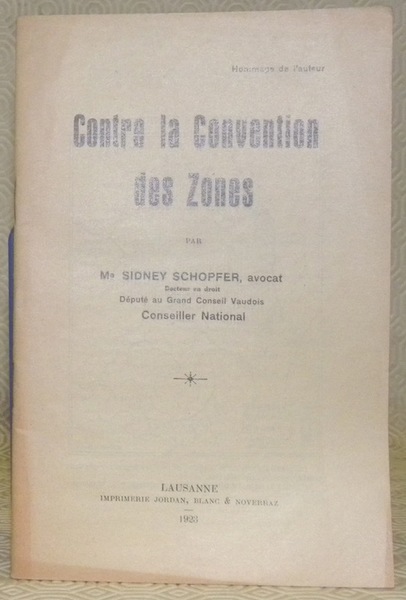 Contre la convention des zones.