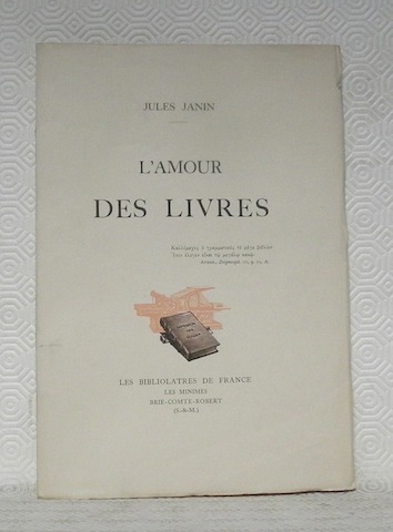 L’amour des livres.