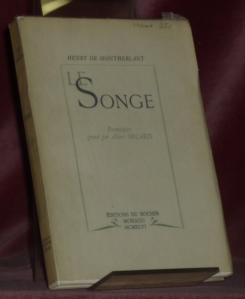 Le songe. Frontispice gravé par Albert Decaris.