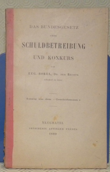 Das Bundesgesetz über Schuldbetreibung und Konkurs.