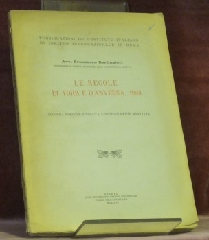 Le Regole di York e d’Anversa, 1924. Seconda edizione riveduta …