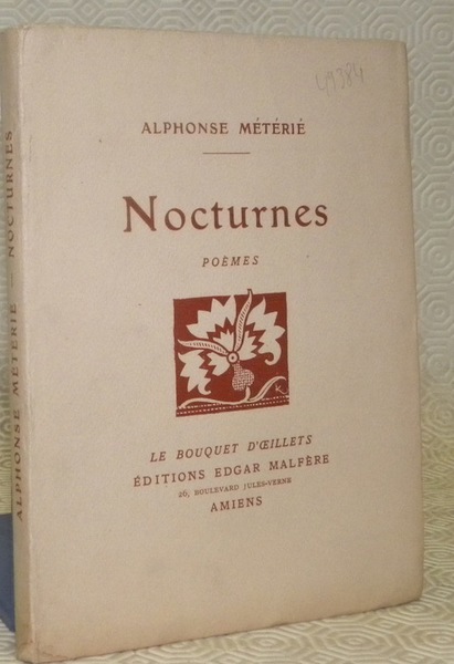 Nocturnes. Poèmes. Collection Le bouquet d’oeillets.