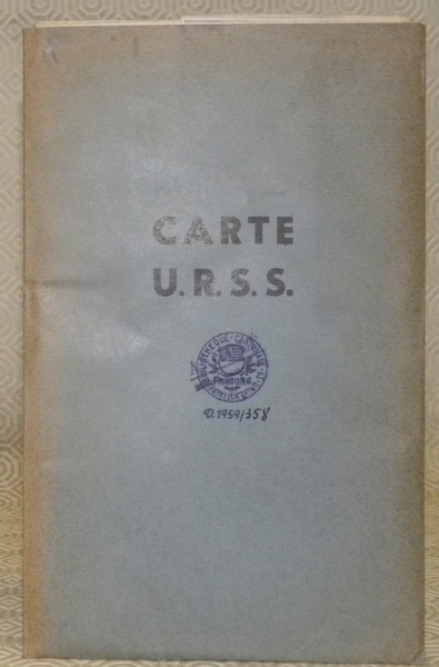 Carte U.R.S.S. d’après la carte du lexique stratigraphique d’U.R.S.S. Moscou …