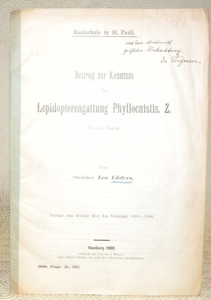 Beitrag zur Kenntnis der Lepidopterengattung Phyllocnistis. Z. Mit vier Tafeln.