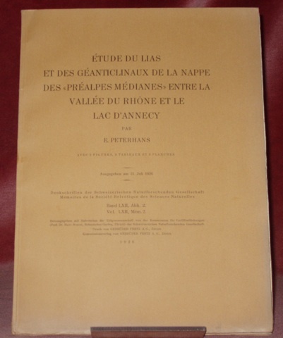 Etude du Lias et des Géanticlinaux de la Nappe des …