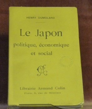 Le Japon politique, économique et social.