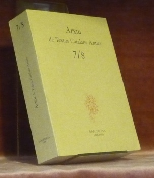 Arxiu de textos catalans antics. 7/8.