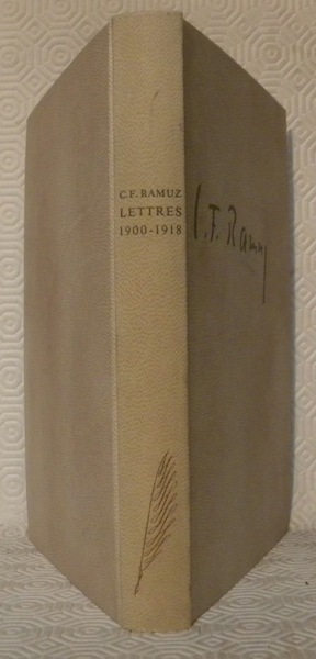 Lettres. 1900-1918. Texte de Ernest Ansermet, Adrien Bovy, Gonzague de …