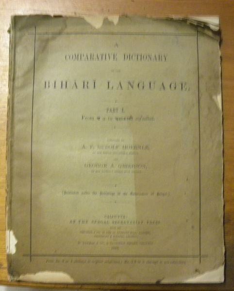 A comparative Dictionary of the Bihari Language. Part I. From …