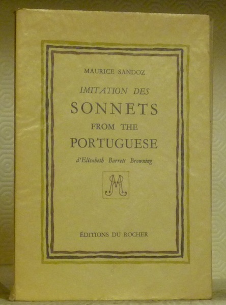 Imitation des Sonnets from the Portuguese par Elisabeth Barret Browning.