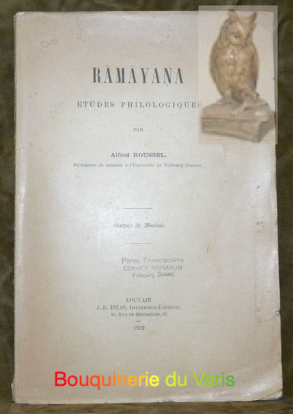Ramayana. Etudes philologiques. Extrait du Muséon.