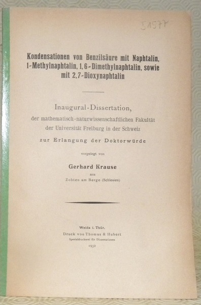 Kondensationen von Benzilsäure mit Naphtalin. 1-Methylnaphtalin, 1, 6-Dimethylnaphtalin, sowie mit …