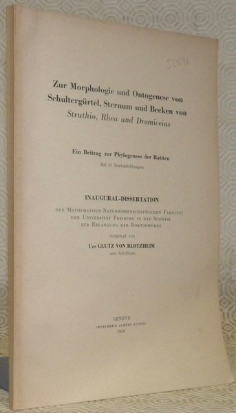 Zur Morphologie und Ontogenese von Schultergürtel, Sternum und Becken von …