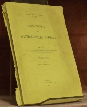 Monographie des Acanthocéphales d’oiseaux. Thèse. Extrait de la Revue suisse …