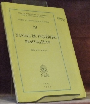 Manual de Inquéritos demograficos. Junta de Investigaçoes do Ultramar. Centro …