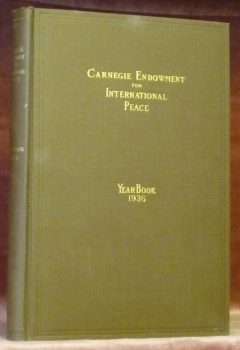 CARNEGIE Endowment for International Peace. Year Book 1936.