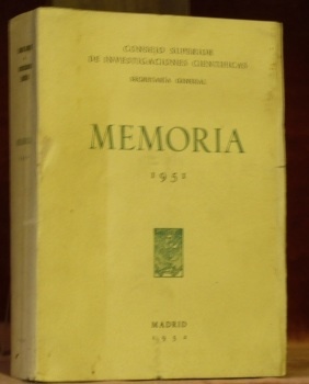 Consejo Superior de Investigaciones Cientificas. Secretaria General. Memoria 1951.