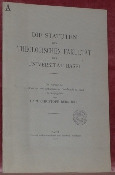 Die Statuten der Theologischen Fakultät der Universität Basel.