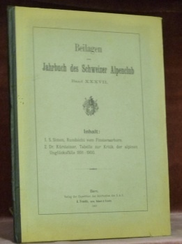 JAHRBUCH des Schweizer Alpenclub. 39. Jahrgang 1903bis 1904. Mit Beilagen. …