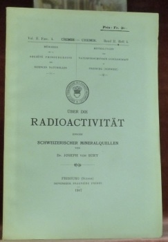 Über die Radioactivität. Einiger schweizerischer Mineralquellen. Mémoires de la Société …