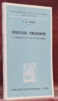 Confessio philosophi. La profession de foi du philosophe. Collection Bibliothèque …