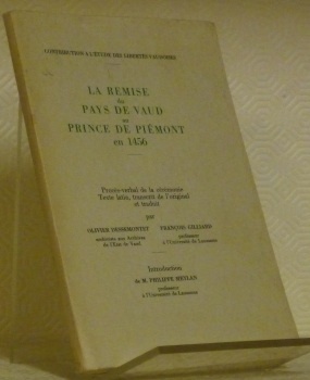 La remise du Pays de Vaud au Prince de Piémont …