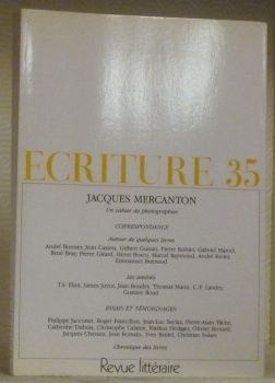 ECRITURE 35. Cahier de littérature et de poésie. Revue littéraire. …