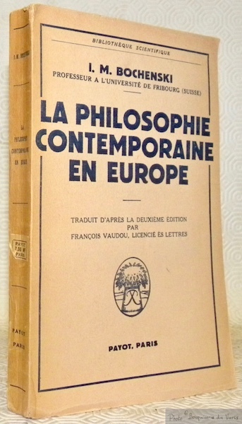 La philosophie contemporaine en Europe. Traduit d’après la deuxième édition …