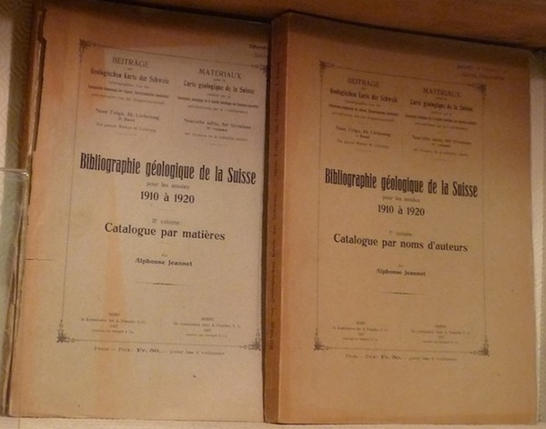 Bibliographie géologique de la Suisse pour les années 1910 à …
