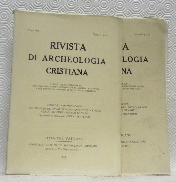 Rivista di Archeologia Cristiana. Publicata per cura della Pont. Commissione …