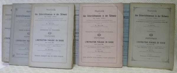 Statistik über das Unterrichtswesen in der Schweiz im Jahr 1881. …