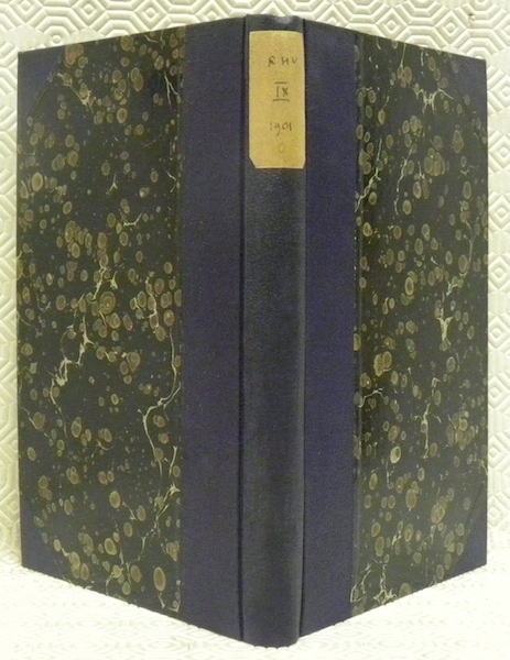 Revue Historique Vaudoise. 9e année 1901. Bulletin historique de la …